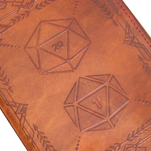 D20 Polyhedral Leather Journal - Picture 8 of 9